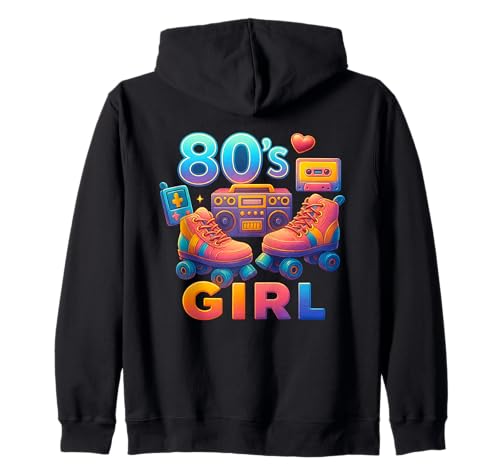 Retro 80er Jahre Girl Bold Throwback 80's Vibes Memories Kapuzenjacke Retro 80er Jahre Girl Bold Throwback 80's Vibes Memories Kapuzenjacke von Funny Van Gogh Inspired T-Rex Graphic