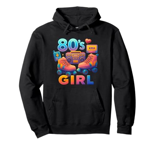Retro 80er Jahre Girl Bold Throwback 80's Vibes Memories Pullover Hoodie von Funny Van Gogh Inspired T-Rex Graphic