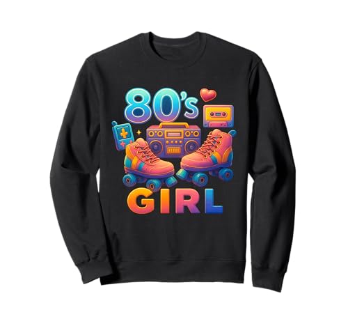 Retro 80er Jahre Girl Bold Throwback 80's Vibes Memories Sweatshirt Retro 80er Jahre Girl Bold Throwback 80's Vibes Memories Sweatshirt von Funny Van Gogh Inspired T-Rex Graphic