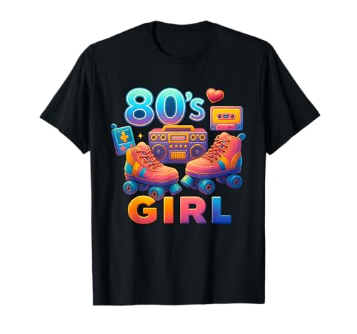 Retro 80er Jahre Girl Bold Throwback 80's Vibes Memories T-Shirt Retro 80er Jahre Girl Bold Throwback 80's Vibes Memories T-Shirt von Funny Van Gogh Inspired T-Rex Graphic