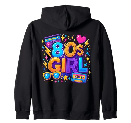 Retro 80er Jahre Girl Sweet Old School Throwback 80's Vibe Kapuzenjacke Retro 80er Jahre Girl Sweet Old School Throwback 80's Vibe Kapuzenjacke von Funny Van Gogh Inspired T-Rex Graphic