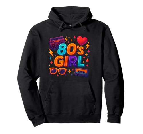 Retro 80er Jahre Mädchen Classic Old School Throwback 80er Jahre Vibe Pullover Hoodie von Funny Van Gogh Inspired T-Rex Graphic