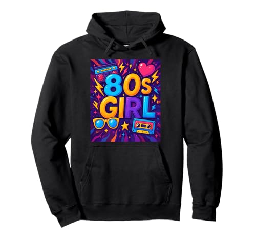 Retro-Stil 80er Jahre Girl Memory Lane Throwback 80er Jahre Vibes Pullover Hoodie Retro-Stil 80er Jahre Girl Memory Lane Throwback 80er Jahre Vibes Pullover Hoodie von Funny Van Gogh Inspired T-Rex Graphic