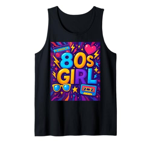Retro-Stil 80er Jahre Girl Memory Lane Throwback 80er Jahre Vibes Tank Top Retro-Stil 80er Jahre Girl Memory Lane Throwback 80er Jahre Vibes Tank Top von Funny Van Gogh Inspired T-Rex Graphic