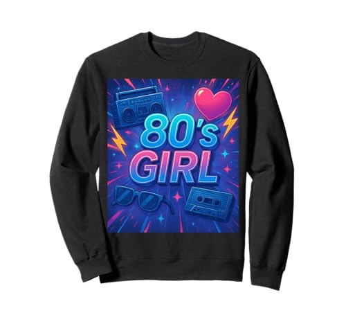 Retro Vibes 80er Jahre Girl Cool Throwback Fun Memories Sweatshirt Retro Vibes 80er Jahre Girl Cool Throwback Fun Memories Sweatshirt von Funny Van Gogh Inspired T-Rex Graphic