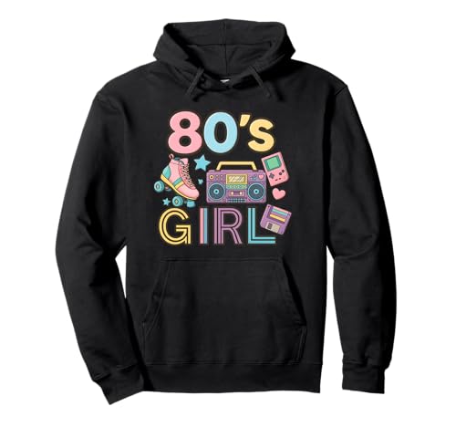 Vintage 80er Jahre Mädchen Old School Memory Throwback 80er Jahre Vibe Pullover Hoodie von Funny Van Gogh Inspired T-Rex Graphic