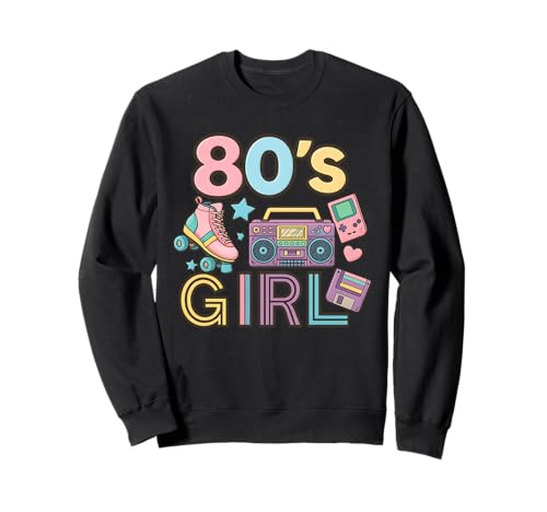 Vintage 80er Jahre Mädchen Old School Memory Throwback 80er Jahre Vibe Sweatshirt Vintage 80er Jahre Mädchen Old School Memory Throwback 80er Jahre Vibe Sweatshirt von Funny Van Gogh Inspired T-Rex Graphic