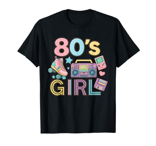 Vintage 80er Jahre Mädchen Old School Memory Throwback 80er Jahre Vibe T-Shirt Vintage 80er Jahre Mädchen Old School Memory Throwback 80er Jahre Vibe T-Shirt von Funny Van Gogh Inspired T-Rex Graphic