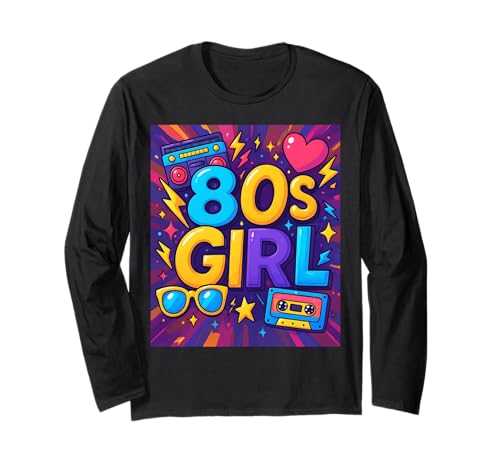 Vintage Vibes 80er Jahre Mädchen Fun Times Throwback 80's Memories Langarmshirt Vintage Vibes 80er Jahre Mädchen Fun Times Throwback 80's Memories Langarmshirt von Funny Van Gogh Inspired T-Rex Graphic
