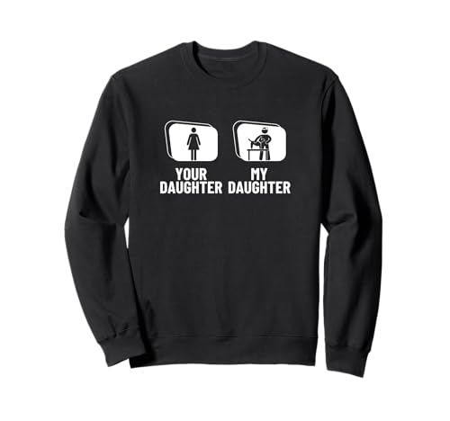 Deine Tochter Meine Tochter Papa Mama Stolzer Lustiger Tierarzt Sweatshirt von Funny Vet Tech And Vet Med Gifts