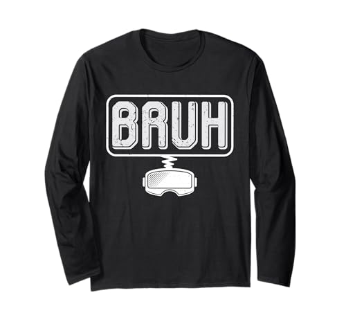 Bruh Gamer Videospiel Lustig VR Gaming Teen Männer Jungen Kinder Langarmshirt von Funny Video Game Boys Teens Kids Gaming Gamer