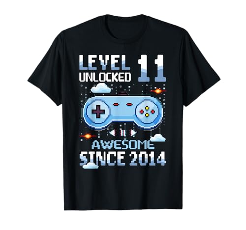 Level 11 Unlocked Video Gamer 11th Birthday Boys T-Shirt von Funny Video Gamer 11th Birthday Boys