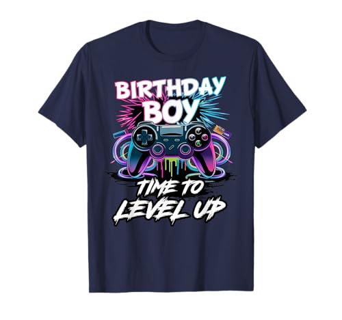 Birthday Boy Time to Level Up Videospiel für Jungen T-Shirt Birthday Boy Time to Level Up Videospiel für Jungen T-Shirt von Funny Video Gamer Time To Level Up Birthday Outfit