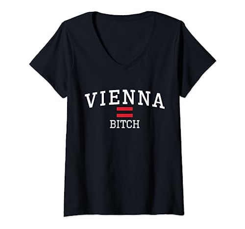 Damen Wien Hündin Lustige sarkastische Erwachsene Witz Sarkasmus Zitate T-Shirt mit V-Ausschnitt Damen Wien Hündin Lustige sarkastische Erwachsene Witz Sarkasmus Zitate T-Shirt mit V-Ausschnitt von Funny Vienna Bitch Sarcastic Adult Joke