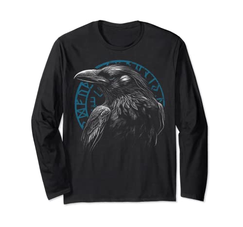 Stolzer Rabe Nordische Mythologie Odins Rabe Herren Wikinger Langarmshirt Stolzer Rabe Nordische Mythologie Odins Rabe Herren Wikinger Langarmshirt von Funny Viking sayings Valhalla norwegian mythology