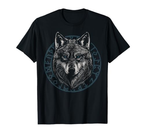 Stolzer Wolf Nordische Mythologie Odins Wolf Herren Wikinger T-Shirt Stolzer Wolf Nordische Mythologie Odins Wolf Herren Wikinger T-Shirt von Funny Viking sayings Valhalla norwegian mythology