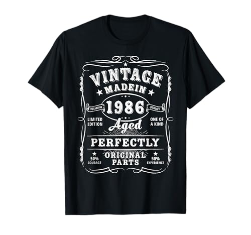 Vintage 38. Geburtstag Dekorationen Männer Lustig 1986 Geburtstag T-Shirt Vintage 38. Geburtstag Dekorationen Männer Lustig 1986 Geburtstag T-Shirt von Funny Vintage 38th Birthday 1986 Tee Shirt