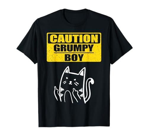 Lustige Vorsicht Grumpy Boy sarkastischer Katzenliebhaber Familie Matching T-Shirt Lustige Vorsicht Grumpy Boy sarkastischer Katzenliebhaber Familie Matching T-Shirt von Funny Vintage Caution Grumpy Boy Family Vacation