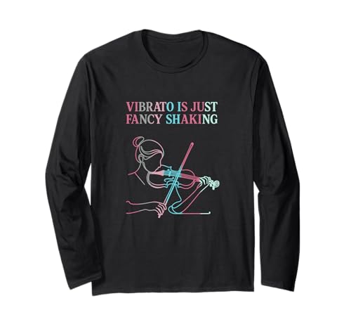 Lustiger Violinspieler Kunst Violinist Frauen und Mädchen Langarmshirt von Funny Violin Shirts and violinists accessories