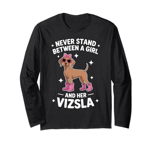 Vizsla Girl Lustiges Vizsla Langarmshirt Vizsla Girl Lustiges Vizsla Langarmshirt von Funny Vizsla Cool Vizsla Girl Design