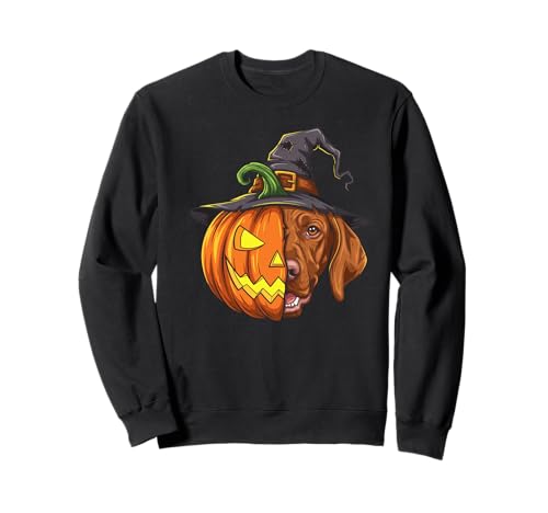 Vizsla Kürbis Jack O Laterne Halloween Kinder Herren Damen Sweatshirt Vizsla Kürbis Jack O Laterne Halloween Kinder Herren Damen Sweatshirt von Funny Vizsla Dog Lovers Halloween Pumpkin Outfits