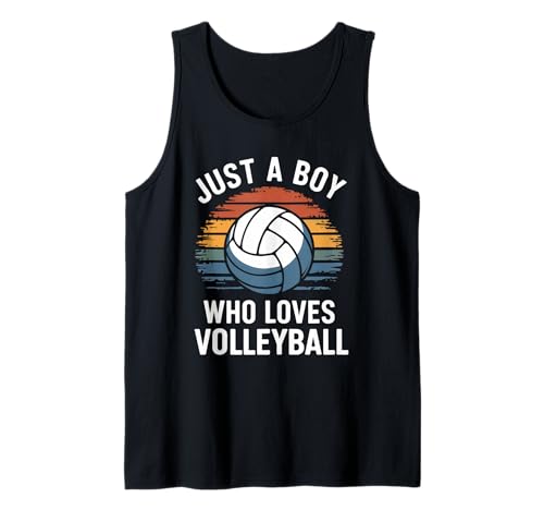 Herren Nur EIN Junge, der Volleyball liebt, Sportspiel, Kindervolleyball Tank Top von Funny Volleyball Apparel for Men Women
