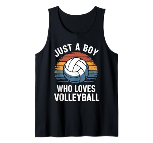 Herren Just A Boy Who Loves Volleyball Sports Volleyballspieler Tank Top Herren Just A Boy Who Loves Volleyball Sports Volleyballspieler Tank Top von Funny Volleyball Lover Apparel for Men Women