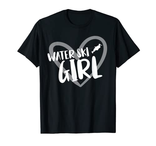 Wasserski Mädchen Herz Lustiges Wasserski T-Shirt Wasserski Mädchen Herz Lustiges Wasserski T-Shirt von Funny Waterski Apparel