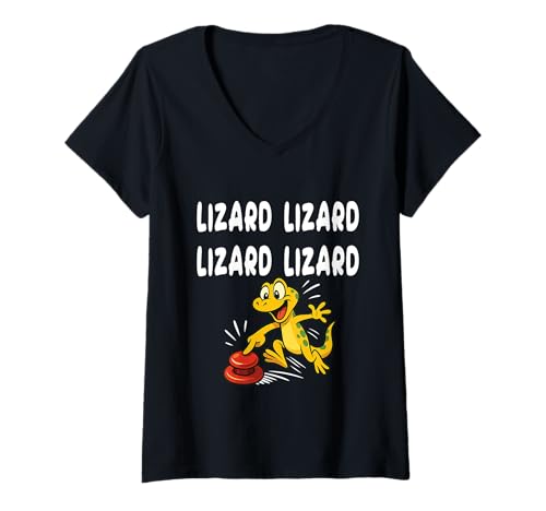 Damen Lizard Lizard Lizard Lustiges Meme T-Shirt mit V-Ausschnitt Damen Lizard Lizard Lizard Lustiges Meme T-Shirt mit V-Ausschnitt von Funny Weirdcore Animal Lizard Lizard Lizard Meme