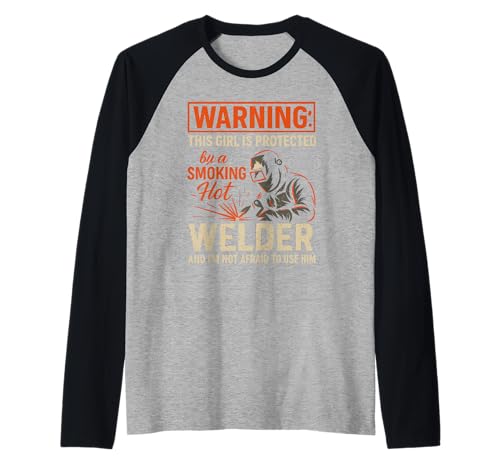Welder Wife Funny Welder Freundin Frauen Geburtstag Raglan Welder Wife Funny Welder Freundin Frauen Geburtstag Raglan von Funny Welder Girlfriend Wife Apparel Co.