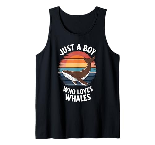 Herren Just A Boy Who Loves Whales Marine Fan Kids Wal Tank Top Herren Just A Boy Who Loves Whales Marine Fan Kids Wal Tank Top von Funny Whale Lover Clothing