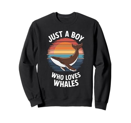 Just A Boy Who Loves Whales Marine Fan Kids Wal Sweatshirt Just A Boy Who Loves Whales Marine Fan Kids Wal Sweatshirt von Funny Whale Lover Clothing