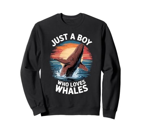Nur EIN Junge, der Wale liebt Meerestiere, Kinder, Jungen, Wal Sweatshirt Nur EIN Junge, der Wale liebt Meerestiere, Kinder, Jungen, Wal Sweatshirt von Funny Whale Lover Clothing