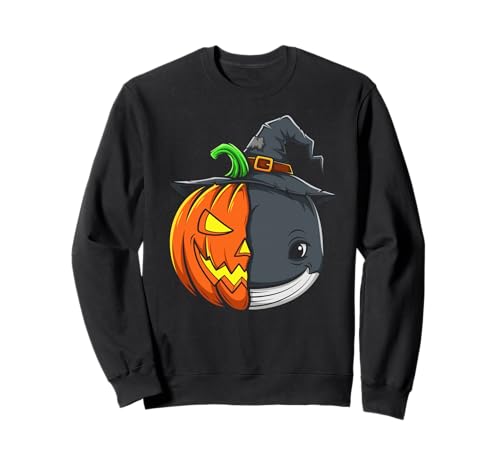 Wal Kürbis Jack O Laterne Halloween Kinder Herren Damen Sweatshirt Wal Kürbis Jack O Laterne Halloween Kinder Herren Damen Sweatshirt von Funny Whale Lovers Halloween Pumpkin Outfits