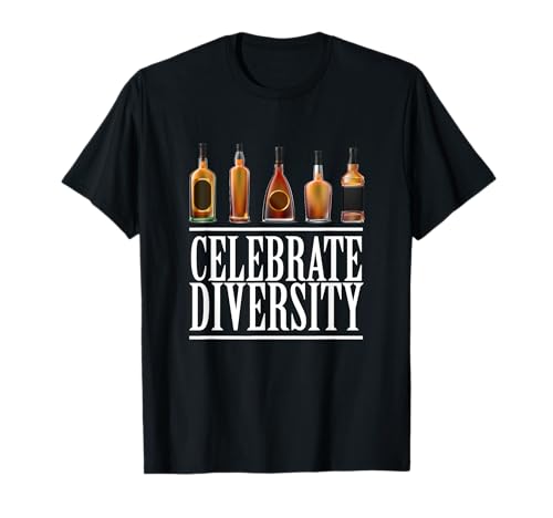 Lustiges Whiskey-Shirts für Männer, Feiern der Vielfalt, Whiskygeschenk T-Shirt von Funny Whiskey Shirts