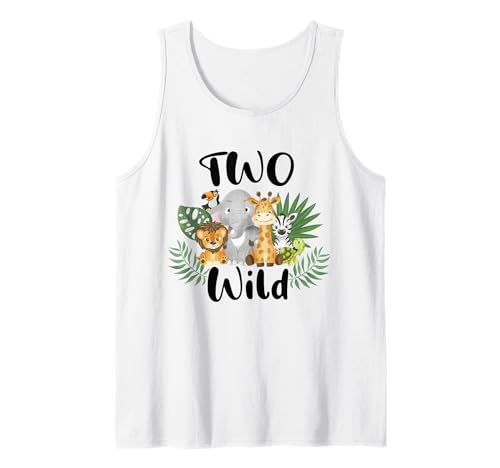 Kids Two Wild, für Jungen zum 2. Geburtstag, lustiges Wildtier, für Kleinkinder Tank Top Kids Two Wild, für Jungen zum 2. Geburtstag, lustiges Wildtier, für Kleinkinder Tank Top von Funny Wild Animals Birthday Kids Toddler Boy Girls