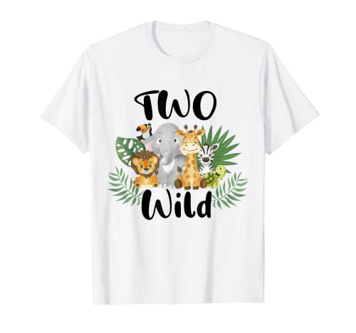Kinder Two Wild 2nd Birthday Boy Funny Wild Animal Kleinkind Junge T-Shirt Kinder Two Wild 2nd Birthday Boy Funny Wild Animal Kleinkind Junge T-Shirt von Funny Wild Animals Birthday Kids Toddler Boy Girls