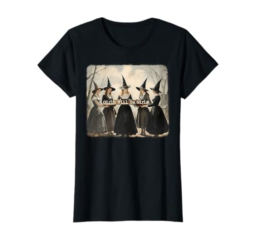 Das Mädchen wird ein Mädchen sein, lustige Hexe, Witchy Vibes, Halloween T-Shirt von Funny Witch Girl Will Be Girl Tees