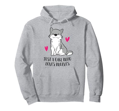 Nur ein Mädchen, das Wölfe liebt Pullover Hoodie von Funny Wolves Gifts For Wolf Lovers