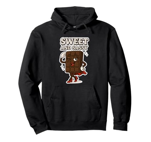 Lustiger Damen Sweet Sassy Sarkastic Spruch Loves Chocolate Pullover Hoodie von Funny Women's sweet and sassy Duron B