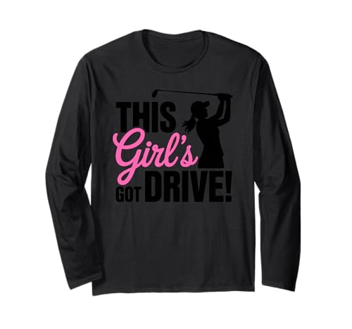 Lustiger Damen-Golf-Mädchen-Golf-Humor Langarmshirt Lustiger Damen-Golf-Mädchen-Golf-Humor Langarmshirt von Funny Womens Golf Female Golfers Crew