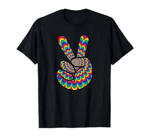 Psychedelic Hippie Peace Handschild Cooles Symbol Männer Frauen T-Shirt Psychedelic Hippie Peace Handschild Cooles Symbol Männer Frauen T-Shirt von Funny Womens & Mens Hippy Co.