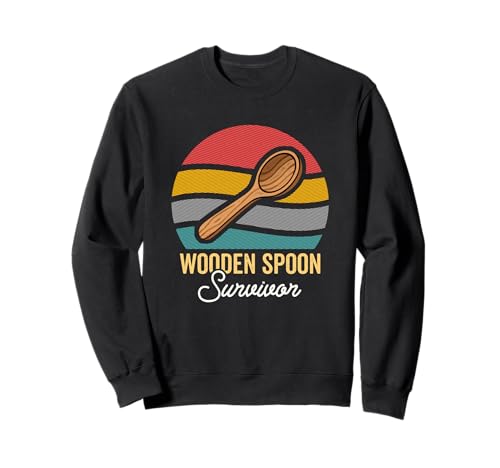 Wooden Spoon Survivor Funny Retro Men Women Kids Vintage Sweatshirt Wooden Spoon Survivor Funny Retro Men Women Kids Vintage Sweatshirt von Funny Wooden Spoon Survivor Vintage Designs