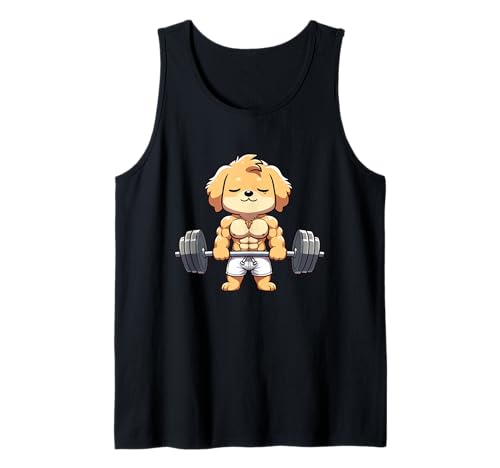 Herren Niedlicher Muskulärer Golden Retriever Gewichtheben Lustiges Workout Tank Top Herren Niedlicher Muskulärer Golden Retriever Gewichtheben Lustiges Workout Tank Top von Funny Workout Animals Tees store