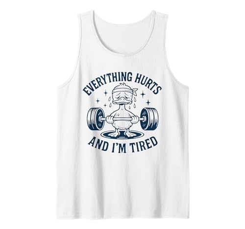 Funny Workout Duck Erschöpft Motivation Herren Damen Tank Top Funny Workout Duck Erschöpft Motivation Herren Damen Tank Top von Funny Workout Duck