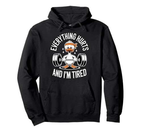 Lustige Workout-Ente Erschöpfte Motivation Männer Frauen Pullover Hoodie Lustige Workout-Ente Erschöpfte Motivation Männer Frauen Pullover Hoodie von Funny Workout Duck