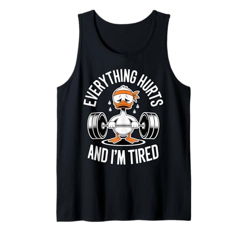 Lustige Workout-Ente Erschöpfte Motivation Männer Frauen Tank Top Lustige Workout-Ente Erschöpfte Motivation Männer Frauen Tank Top von Funny Workout Duck