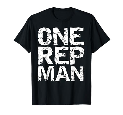 One Rep Man Funny Weight Lifting Pun for Weight Lifters T-Shirt One Rep Man Funny Weight Lifting Pun for Weight Lifters T-Shirt von Funny Workout Shirts Gym Clothes Graphic Designs