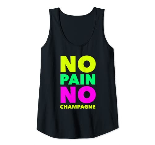 Damen No Pain No Champagne Funny Women Workout Workout Workout Yoga Tank Top Damen No Pain No Champagne Funny Women Workout Workout Workout Yoga Tank Top von Funny Workout and Yoga Co