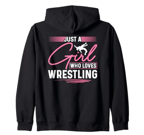 Nur EIN Mädchen, das Wrestling liebt Kapuzenjacke von Funny Wrestling Fans Gifts